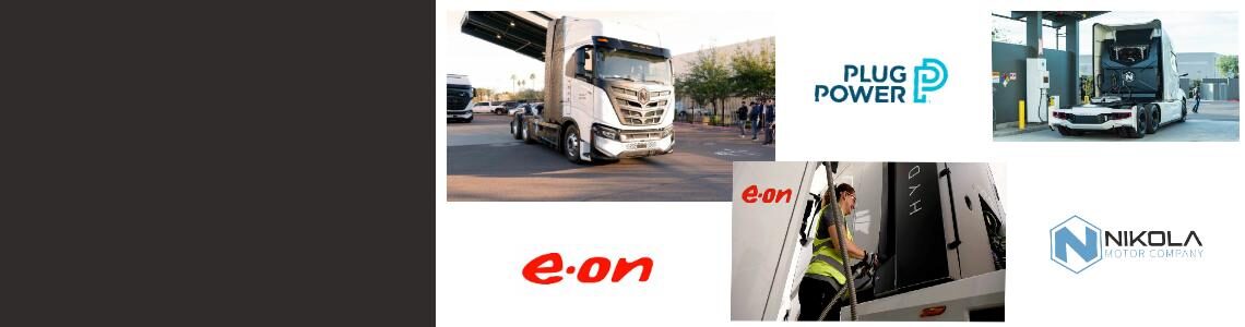 <strong>Nagyvállalati partnerségek a hidrogénmobilitás terén: Nikola, E.ON, Plug Power</strong>